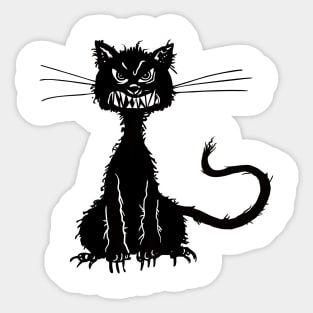 Mad Cat Sticker